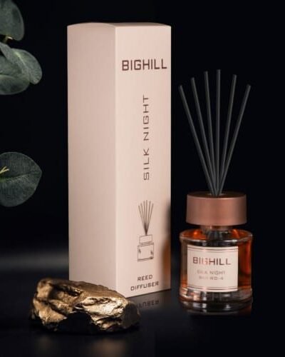 Namų kvapas su lazdelėmis  EYFEL BIGHILL SILK NIGHT 120 ml.