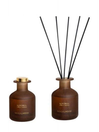 ALVORIA namų kvapas su lazdelėmis SANDALWOOD 120 ml.