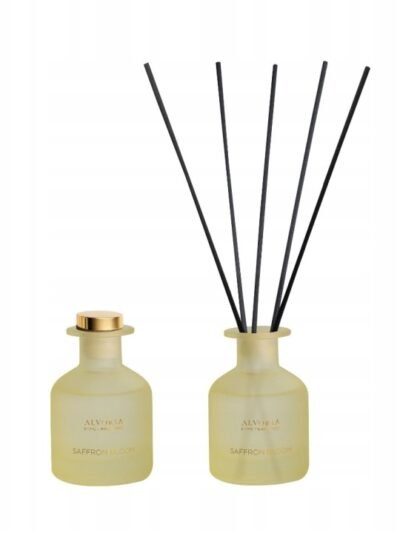 ALVORIA namų kvapas su lazdelėmis SAFFRON BLOOM 120 ml.
