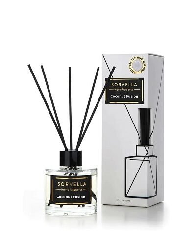 Namų kvapas su lazdelėmis  SORVELLA X COCONUT FUSION 120 ml.
