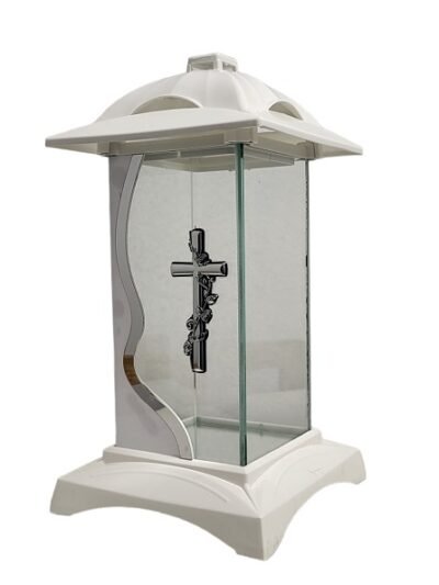 KOPLYTĖLĖ GLAMUR su sidabriniu kryžiuku 32 cm.