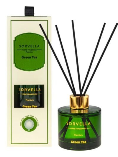 N-Namų kvapas su lazdelėmis  SORVELLA  ŽALIA ARBATA 120 ml.