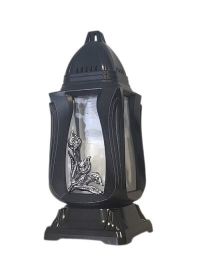 Žvakė į kapines K-31 sidbrinės spalvos 30 cm.