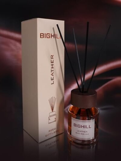 Namų kvapas su lazdelėmis  EYFEL BIGHILL LEATHER 120 ml.