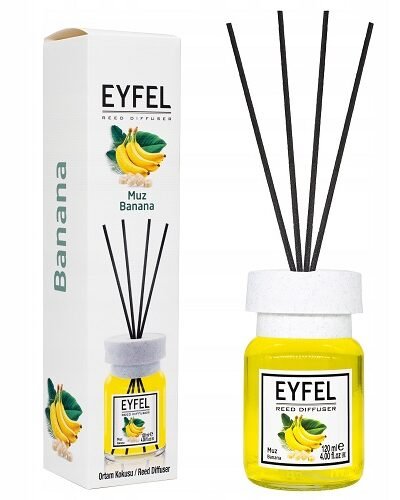Namų kvapas su lazdelėmis  BANANAS  120 ml.