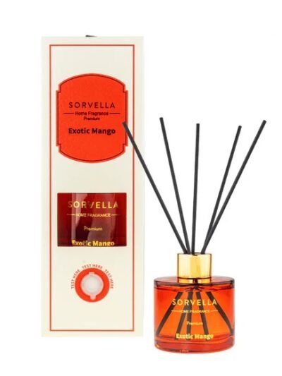 N-Namų kvapas su lazdelėmis  SORVELLA  EXOTIC MANGO 120 ml.