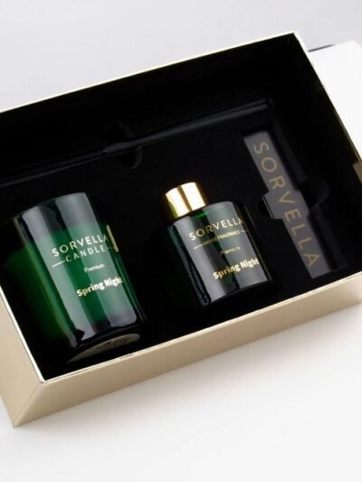 Sorvella Spring Night rinkinys: aromatinis difuzorius, 120ml + žvakė, 170g