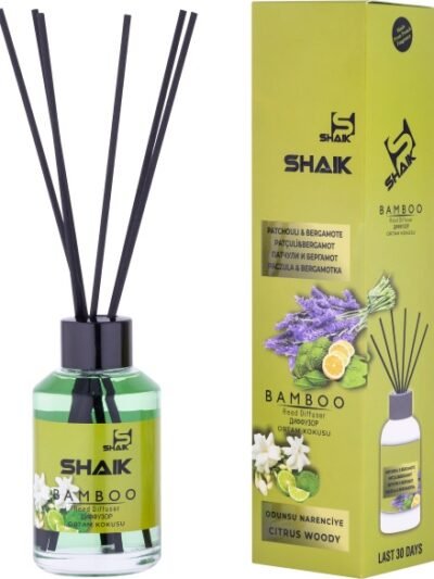 SHAIK namų kvapas su lazdelėmis PAČIULIAI ir BERGAMOTĖ  115 ml.