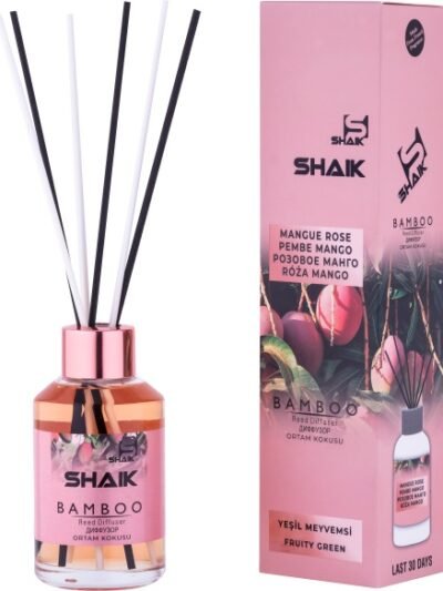 SHAIK namų kvapas su lazdelėmis ROŽINIS MANGAS 115 ml.