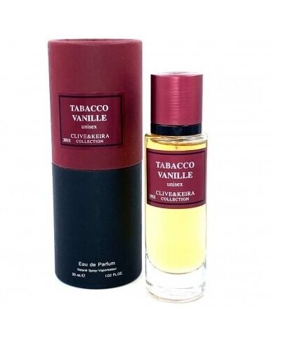 Kvapusis vanduo unisex Clive&Keira Tabacco Vanille EDP , 30 ml