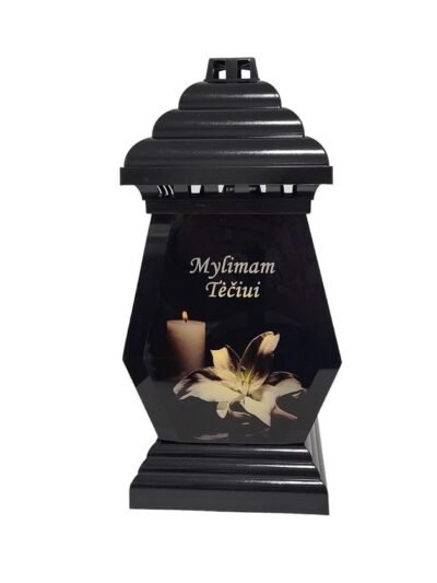 KOPLYTĖLĖ LELIJA su užrašu "MYLIMAM TĖČIUI"  30 cm.