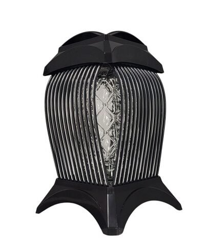 Žvakidė į kapines Z-2 juostelės sidabro spalvos 31 cm.