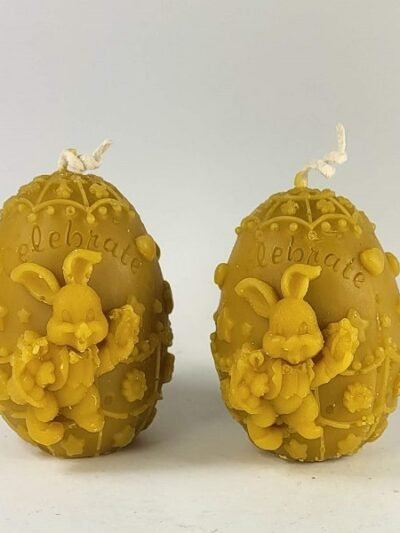 Bičių vaško VELYKINIS KIAUŠINIS 9x6 cm.".