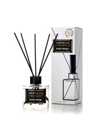 Namų kvapas su lazdelėmis  SORVELLA X EXOTIC MANGO 120 ml.